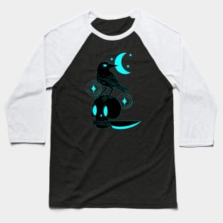 Raven and Skull Baseball T-Shirt